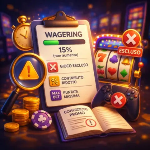 Progresso wagering e stato bonus su Winnita