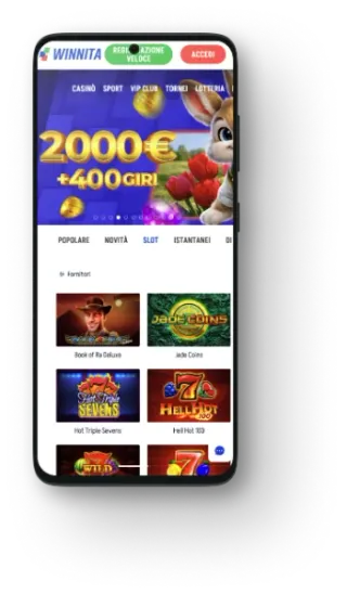 Versione mobile di Winnita Casino